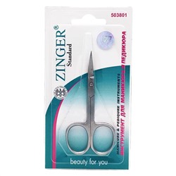 Zinger Ножницы маникюрные изогнутые / Standard B 113 S(FD), глянцевый/матовый, 9 см 1801