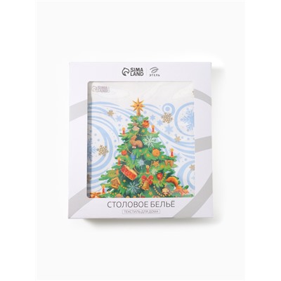 УЦЕНКА Скатерть Этель "Новогодняя сказка" 150х220см +/-3см с ГМВО, хл100%