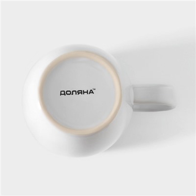 Кружка керамическая Доляна «Классика», 680 мл, 14×10×12.6 см, цвет белый
