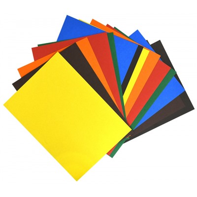 Набор цветного картона А4 16л 8цв КЦ16Л8ЦКР Creativiki