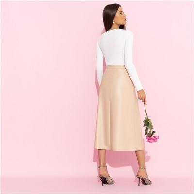 Юбка с карманами, Откровенно шикарная (беж)