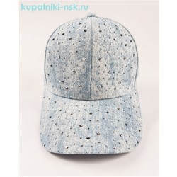 74B-джинс камни Бейсболка женская (56-58)