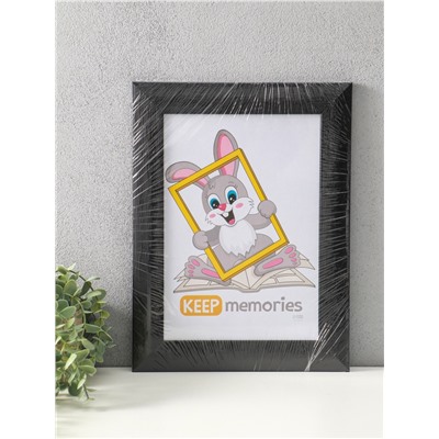 Фоторамка для фото 21×30 см Keep memories Luxe Elegance, с ножкой, пластик, чёрный, (пластиковый экран)