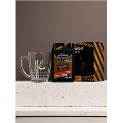 Подарочный набор «Настоящему мужику», гель для душа канистра 500 мл и стакан с пулей, HARD LINE