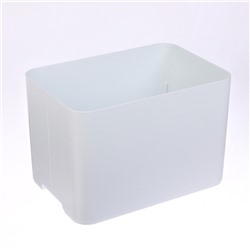 Подставка для зонтов, пластик, 6 круглых, 4 квадратных отделений, 18×18×26.5 см, белая