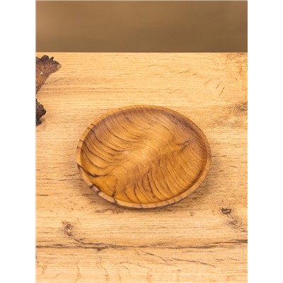 Тарелка, 12×12×1.5 см, тиковое дерево