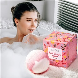 SADOER Бомбочка для ванны ароматическая с розой, 100гр