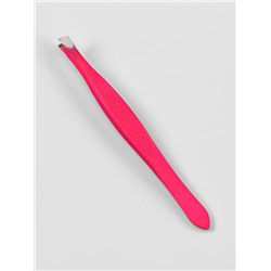 Пинцет скошенный, узкий, 9 см, МИКС