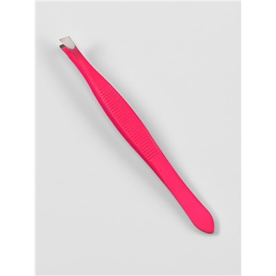 Пинцет скошенный, узкий, 9 см, МИКС