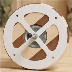 Вентиляционный клапан «Зебра», деревянный, d=95 мм, металлическое основание, «Добропаровъ»