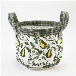 Корзинка текстильная «Этель. Груши», 12×14 см