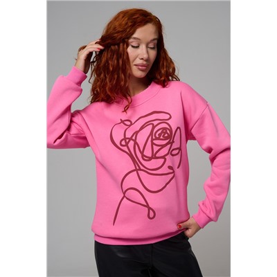 8577 женский свитшот оверсайз