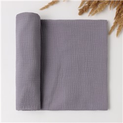 Пелёнка двухслойная «Крошка Я» Gray-blue, 130×100 см, хлопок 100%