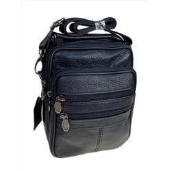 Сумка мужская из натуральной кожи, цвет черный