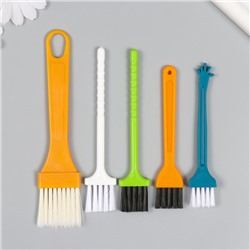 Набор кистей пластик набор 5 шт., 16×3 см, 13×2.5 см, 11.5×2 см