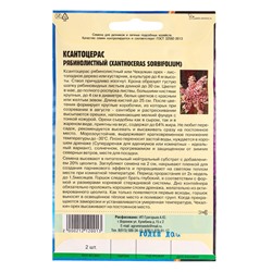 Семена Ксантоцерас Рябинолистный (Чекалкин орех) 2шт. 12.29 г.