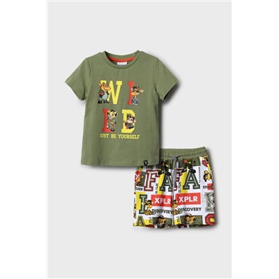 Комплект трикотажный для мальчиков: фуфайка (футболка), шорты PLAYTODAY, 1239803