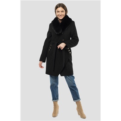 02-1526 Пальто женское утепленное (пояс)