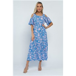 Платье Марианна (сине-розовое) П13472-5М
