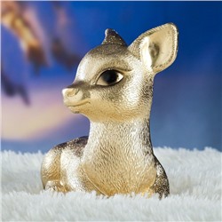 Копилка для денег «Олененок», гипс, под золото, 17×10×18 см