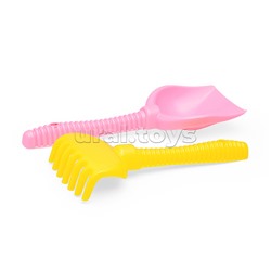 Набор Disney «София Прекрасная» №3: ведро большое с наклейкой, ситечко большое №3, лопата №6, грабли №6, лейка №8