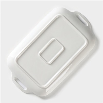 Блюдо «Сьюзен», 29.5×17.5 см, керамика, цвет белый