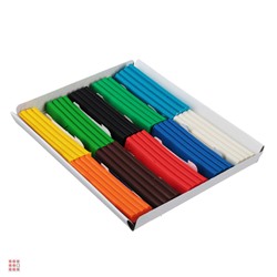 ClipStudio Пластилин 10 цветов 150 грамм в картонном выдвижном пенале