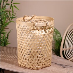 УЦЕНКА Корзина плетёная, 35×35×45 см, бамбук