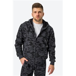 Мужская толстовка на молнии из футера трехнитки Happyfox