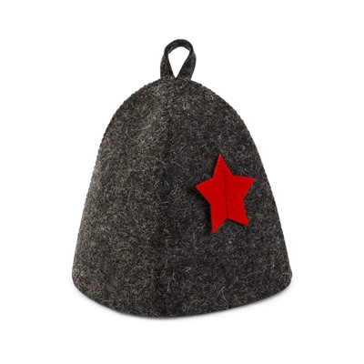 Шапка для бани и сауны «Звезда», полиэфир 70%, шерсть 30%