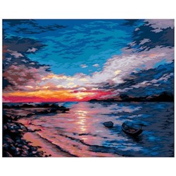 Картина по номерам 40х50 см "Закат на побережье" живопись с красками и кистью PNB/PL-050 ФРЕЯ