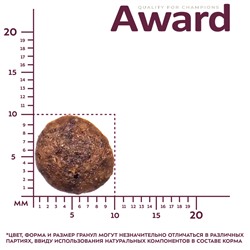 Сухой корм AWARD PFB для взрослых собак мелких и миниатюрных пород с ягненком и индейкой с добавлением брокколи и брусники