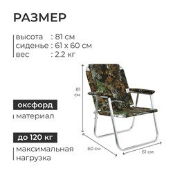 Кресло - шезлонг №2 «Медведь», до 120 кг