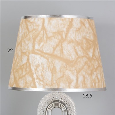 Лампа настольная «Рета» 1×40 Вт Е27+подсветка, хром 29×29×51 см