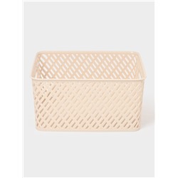 Корзина для хранения «Плетёнка», 35×29×17.5 см, бежевая