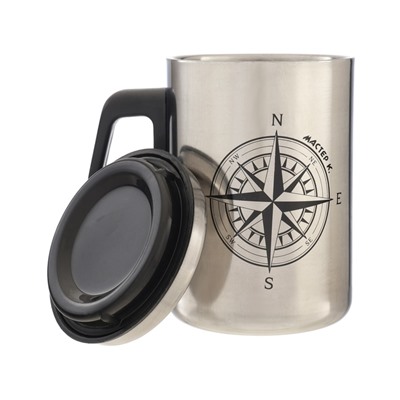 Термокружка, 500 мл, «Компас», сохраняет тепло 2 ч, 13.5×8.3 см
