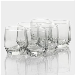 Набор стаканов Lav «Алмаз», 215 мл, 7×8 см, 6 шт., стекло, прозрачный