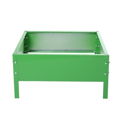 Клумба оцинкованная, 50×50×15 см, ярко-зелёная, Greengo