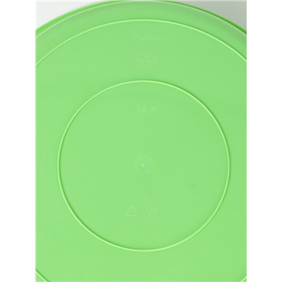 Таз хозяйственный круглый, особо прочный, 14 л, пластик, МИКС