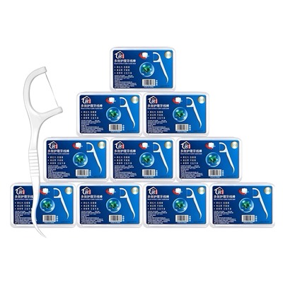 Зубочистки с нитью MULTI-EFFECT CARE FLOSS BAR от 10 штук