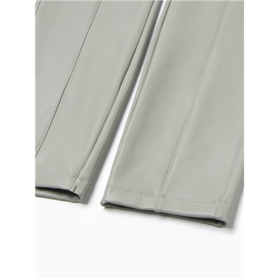 Брюки женские кожаные Mark Formelle, зелёные, размер 50 (XL)