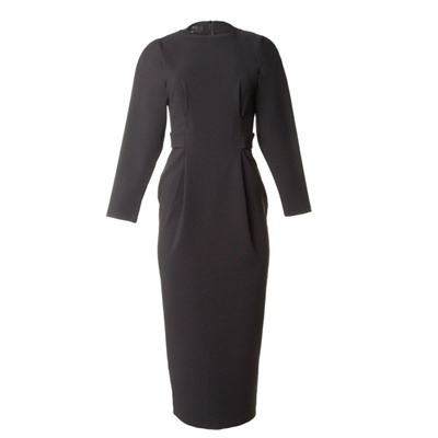 Платье миди женское MIST, размер 48, чёрное