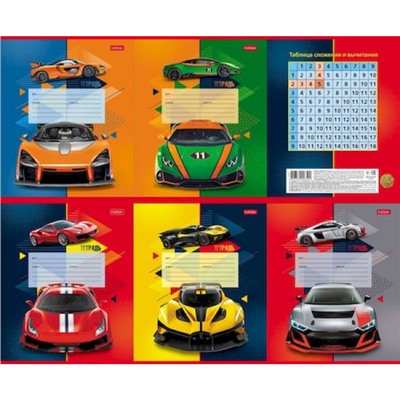 Тетрадь  12л  крупная клетка "Мощный и быстрый" (080081) Хатбер