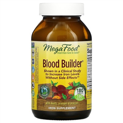 MegaFood, Blood Builder, 180 таблеток