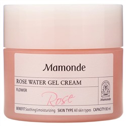Mamonde, Гелевый крем с розовой водой, 80 мл