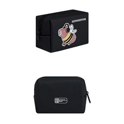 Кошелек для банкнот и монет 100х70х50 мм "КАПИБАРА-ШМЕЛЬ" полиуретан,молния 72829 Феникс