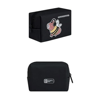 Кошелек для банкнот и монет 100х70х50 мм "КАПИБАРА-ШМЕЛЬ" полиуретан,молния 72829 Феникс