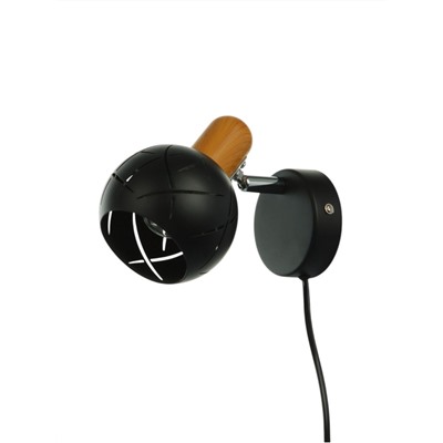 Спот настенный BayerLux «Алейда», 1хЕ14, 40 Вт, черный, 13×13×10 см