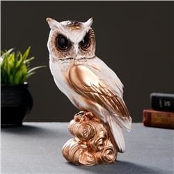 Фигурка гипс «Сова», белая, 11×22×9 см