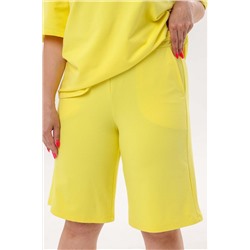 Шорты футер 2-х нитка  106/14/Желтый